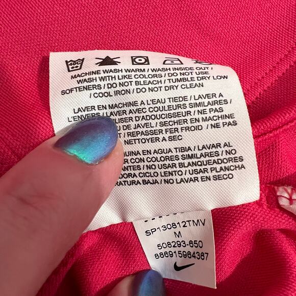 Nike Tour Performance Dri-Fit Sleeveless Golf Polo Pink | Women's M - Picture 7 of 9